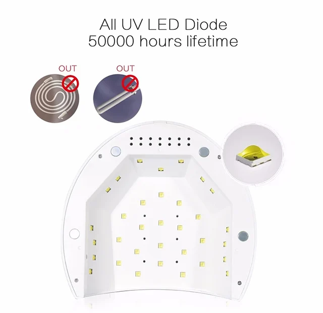 New 48w Pro Cure Wireless Dual Light Rechargeable Cordless Sun Uv Led Gel Dryer  For Salon  Led Uv Pince Lamp Nail Table