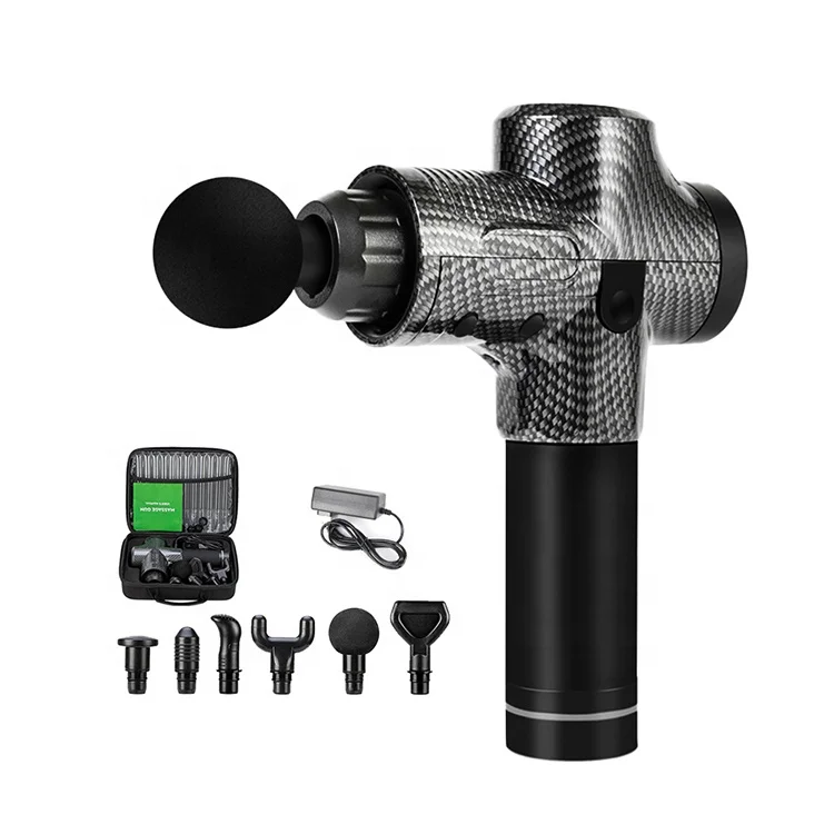 Private Label Fascial Gun Brushless 30 Speeds Bady Massager Machine LCD Screen Touch Control Cordless Muscle Massage Gun