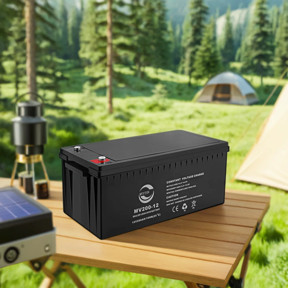 CE Certified 12V 200AH Solar Battery  for Lead-Acid AGM Sealed Type for Energy Storage