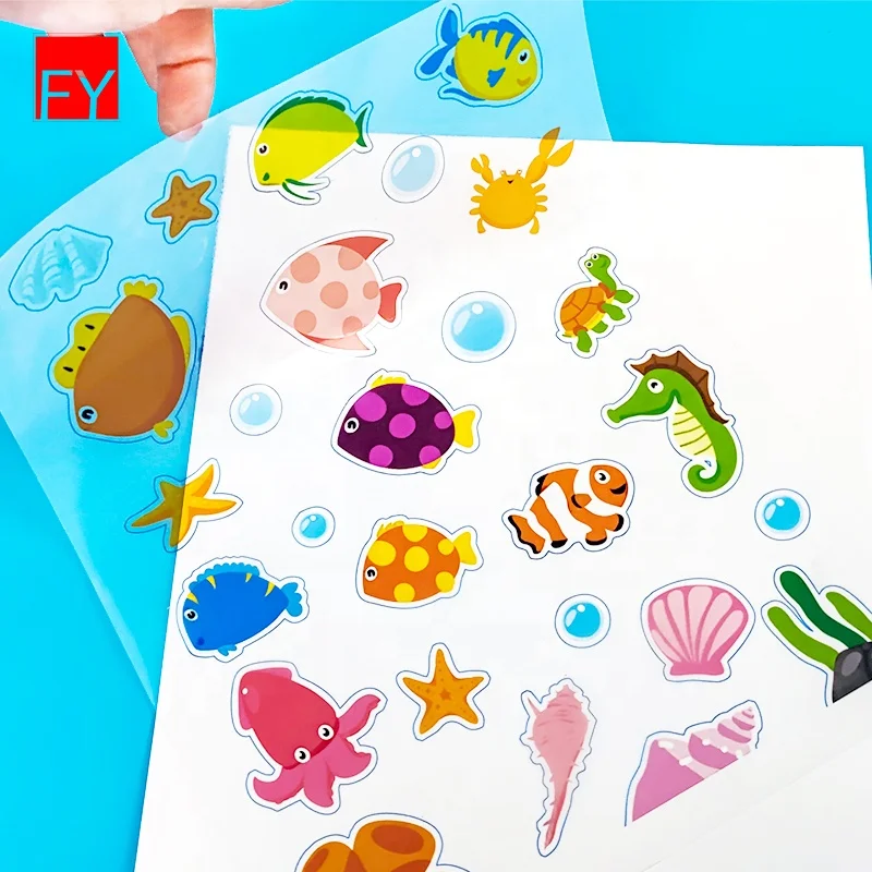 Best Price Fy Clear Self A4 Pvc Vinyl Transparent Large Adhesive Sticker Paper Stickers Rolls