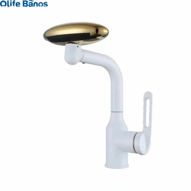 2024 Latest Design Silver Gold Deck Mounted Bathroom Hot and Cold Taps Four Modes Waterfall Faucet Universal Mixer Faucet Grifo