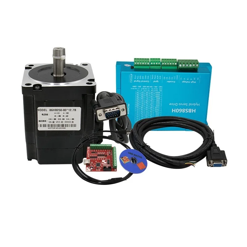 86 набор высокоскоростных шаговых двигателей с замкнутым контуром, шаговый двигатель и драйвер кодировщика HB860H