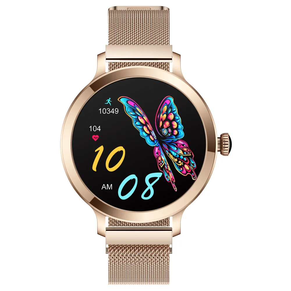 Metal Steel Strip Ultra-thin Sports Health Sleep Monitoring High-definition AMOLED Bluetooth Phone Smartwatch