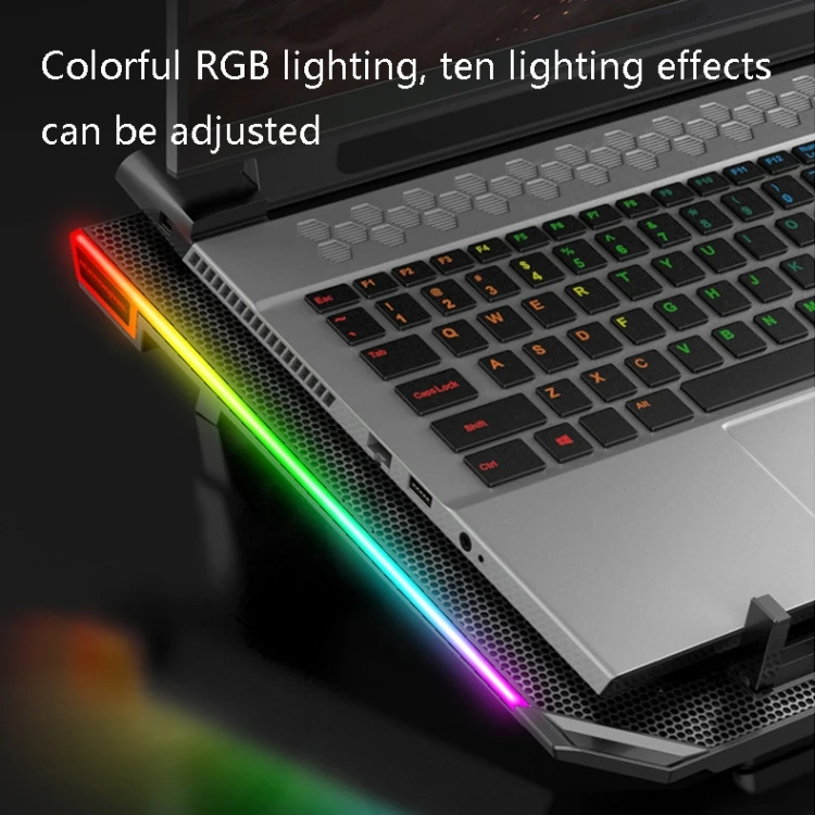 ICE COOREL A16 стандартная версия RGB Освещение USB радиатор для ноутбука металлический корпус кронштейн