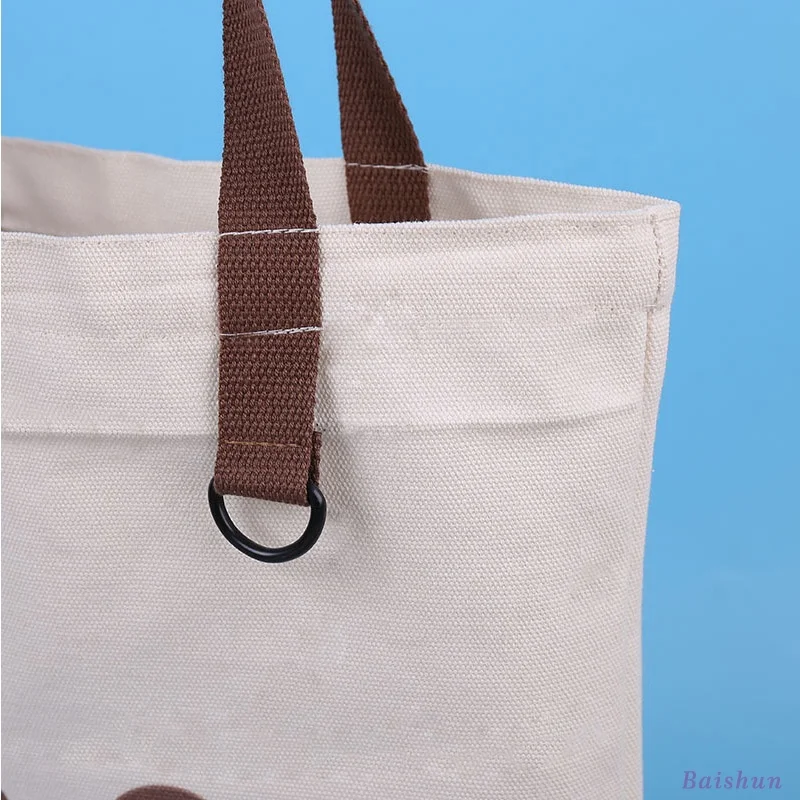 Factory Direct Sales Canvas Pouches Custom With Rope Handle Bag Shopping Custom Tote Bag