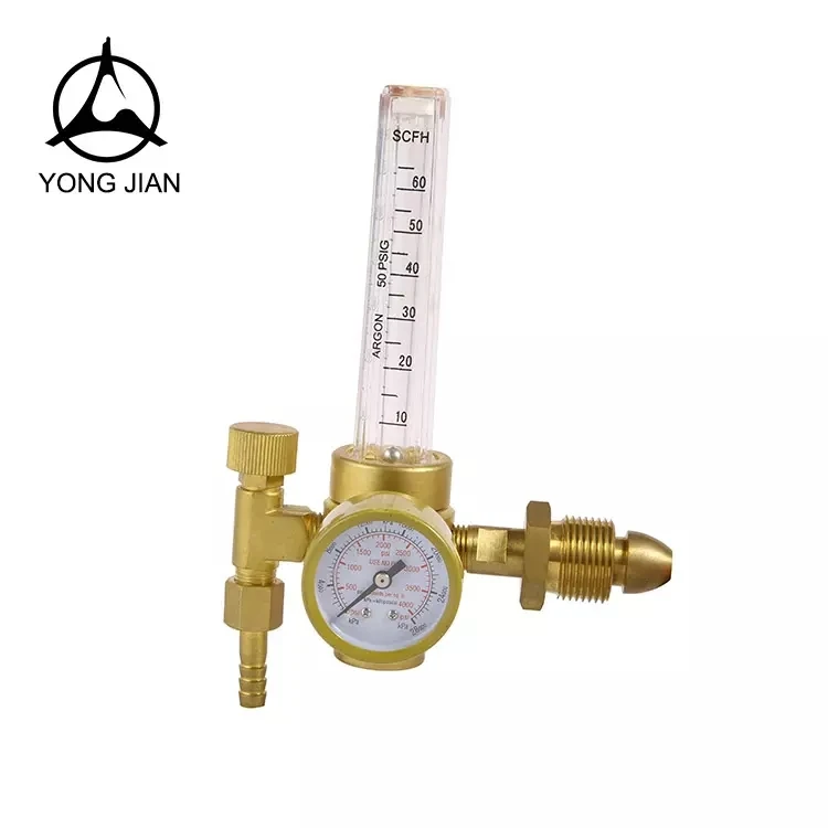 Top quality brass carbon dioxide/argon regulators with gauge