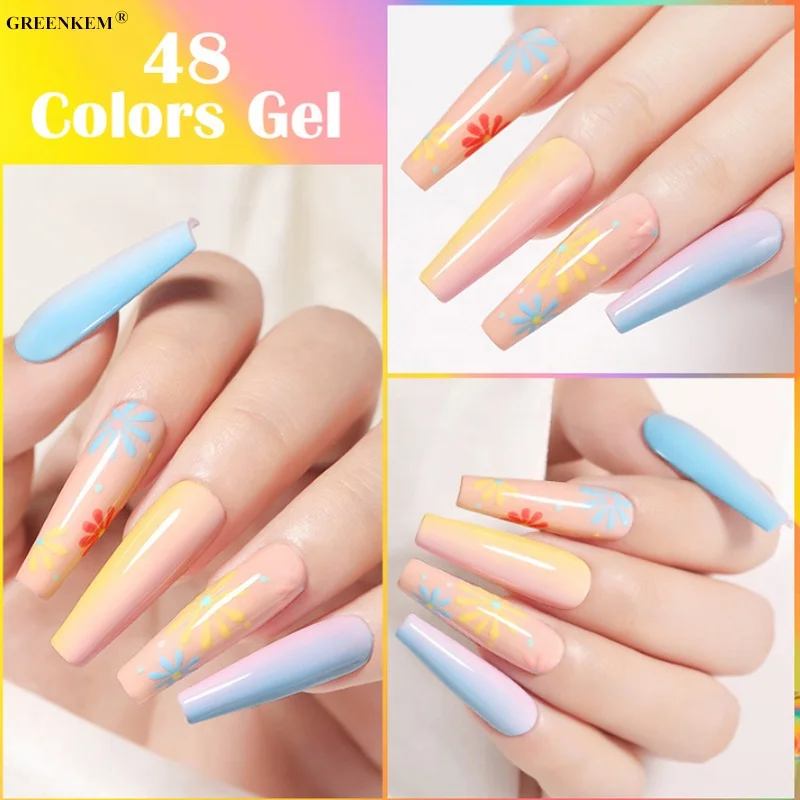 53 цвета в японском стиле гель био-Гели Soak off УФ гель-Лаки комплект рисунки на ногтях консервы 8g OEM изготовленный заказ