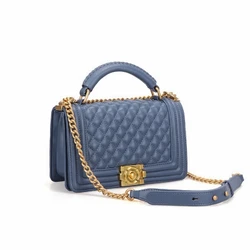 Luxury Leather Handbag Cow Handbags 2020 Gold Chain Fashion Ladies Handbags Woman Bags