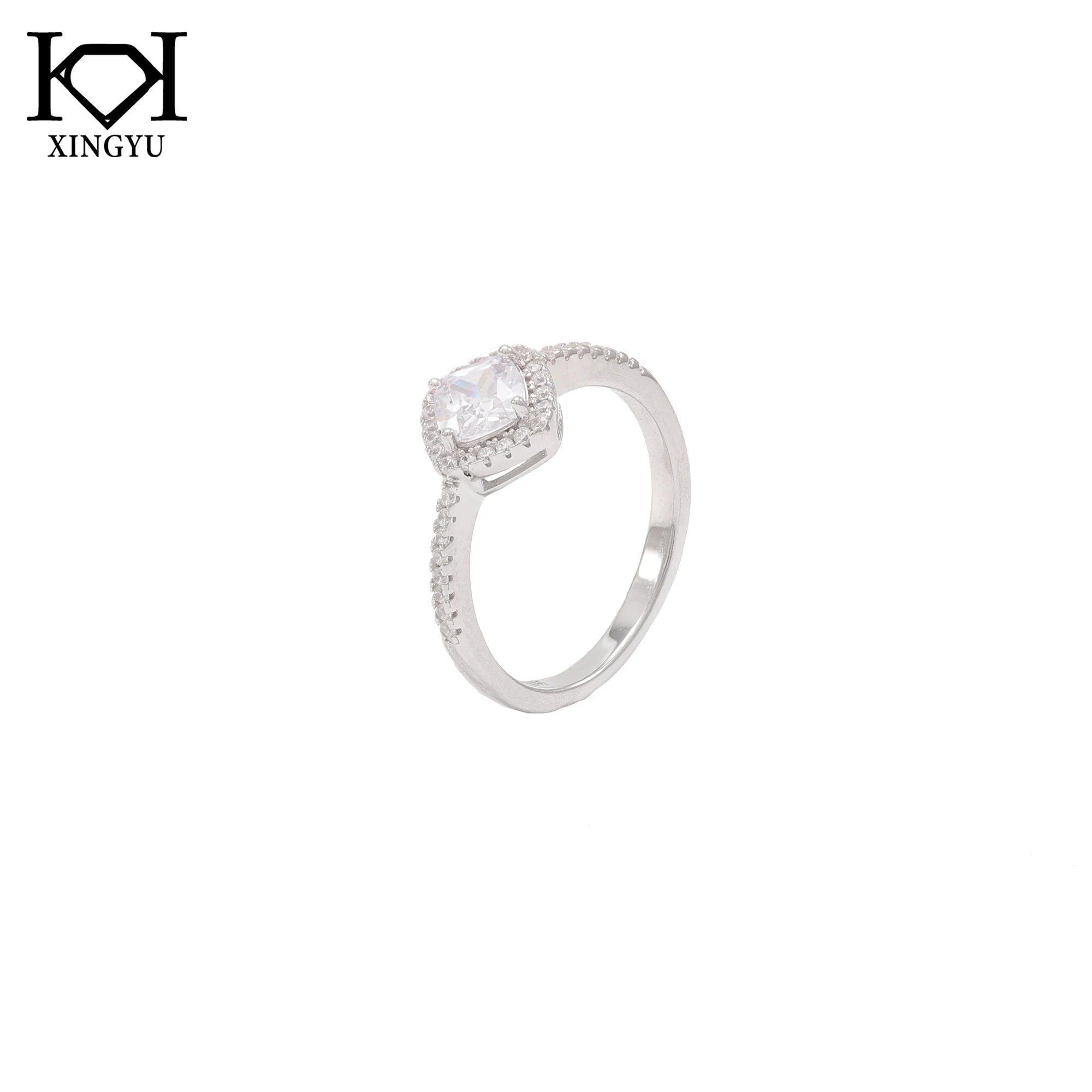 925 sterling silver ring women ins style micro-set zirconia ring classic popular ring