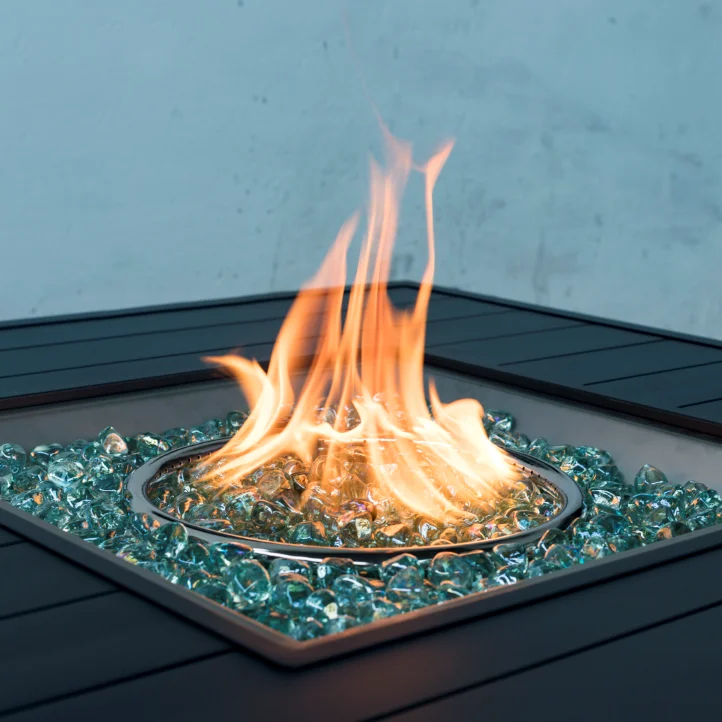 garden aluminum fireplace backyard tabletop fire pit burner with glass beads patio fire pits garden outdoor furniture