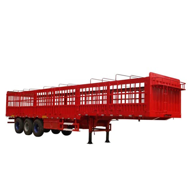 Manufacturer Semi-Trailer 3 Axle Fence Semi-Trailer For Large Capacity Cargo