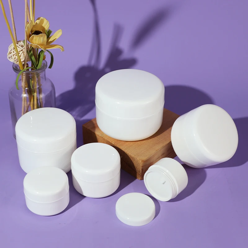 30g 50g 100g 150g 200g 1oz 2oz 4oz empty Double Wall round Face Cream Pp cosmetic Plastic Jar with lid