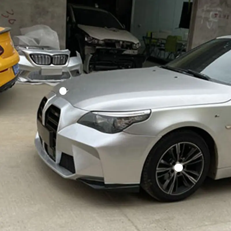 For BMW 5 Series E60 Tuning New M4 Style Front Bumper with Grille for BMW Body Kit Car Bumper 2002 - 2010 E60