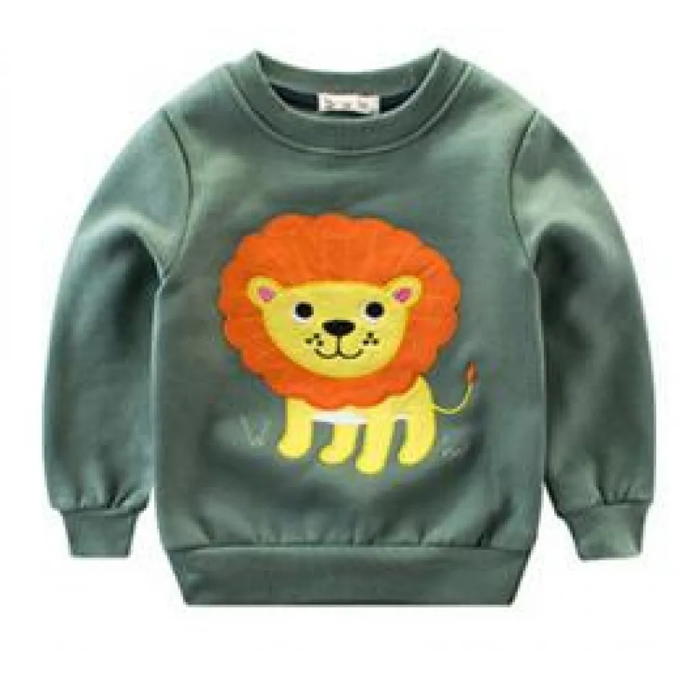 
Baby Boy Sweatshirt Children Autumn Long Sleeve Tops Boys Girls Clothes cartoon animal print toddler boy sweatshirt 
