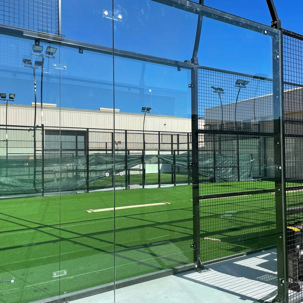 2024 pw High Quality Hot sale panoramic sports equipment court padel for paddle tennis indoor and outdoor