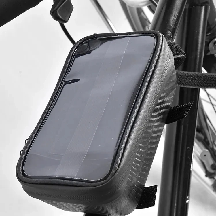 Factory Custom Waterproof EVA Hard Shell cycling Frame Bag Bike Top Tube phone bag Bicycle phone Handlebar Bag