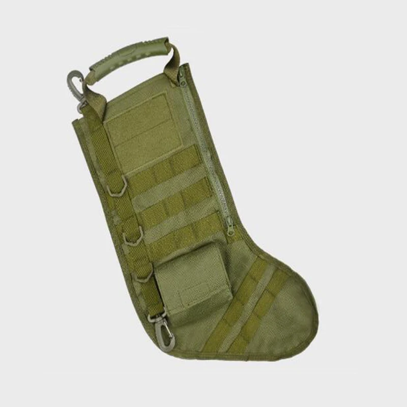 Hot Sale Design Perfect Mantel Decoration Fishing Tactical Christmas Stocking With Molle Gear