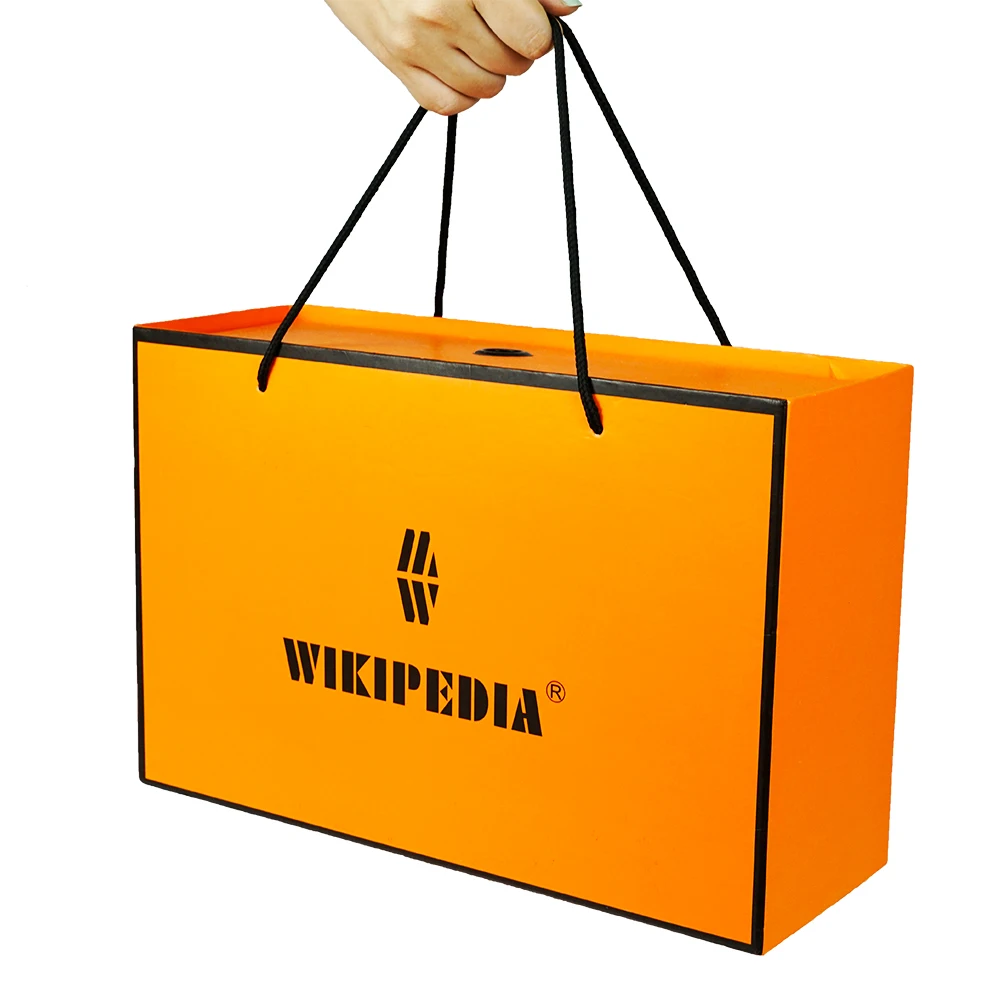 Custom boxes with logo packaging Luxury Clothes Shoes Gift Packaging Paper Box shoe valet box with Handle