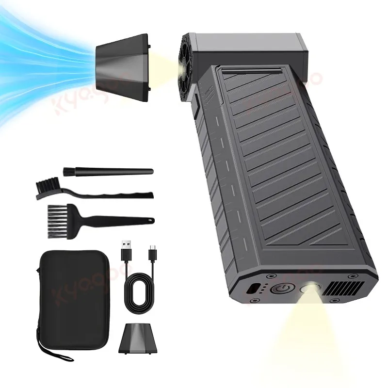 Turbo Fan Turbine Jet Blower, High-Speed Brushless Motor Top Speed 100mph Airflow Strong Wind Fan for Car and Home