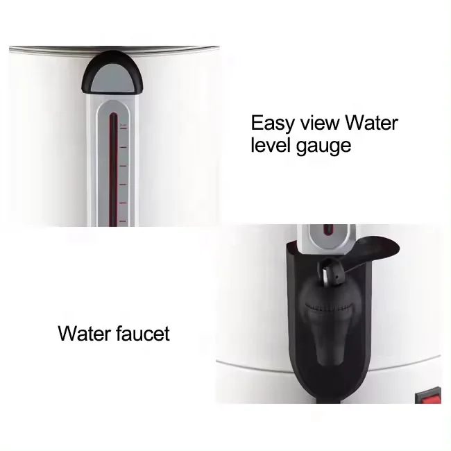 35L Single Wall Electrical Appliance Stainless Steel Tea Coffee Boiler Hot Water Urn Commercial Water Boiler