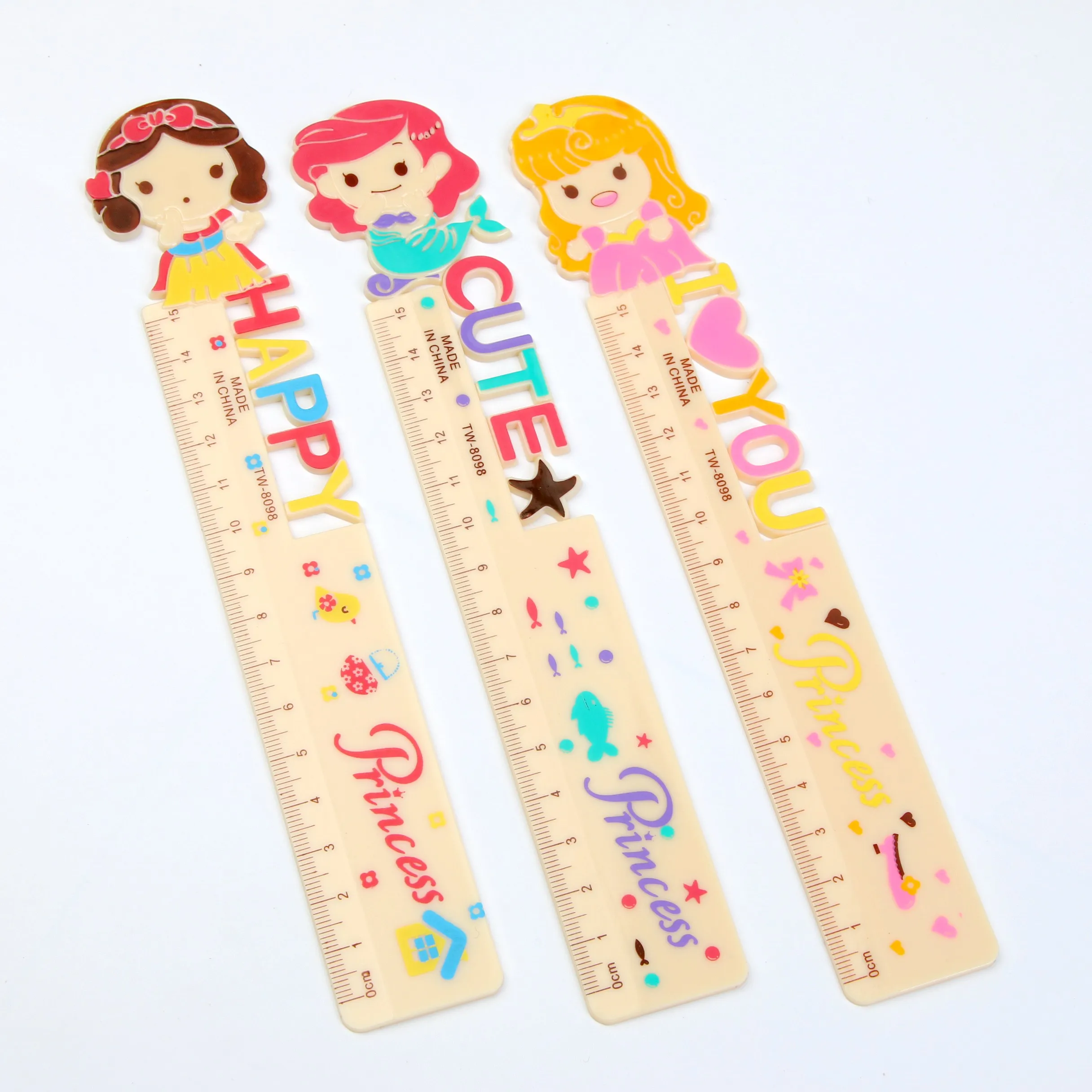 stationery manufacturer cartoon ruler plastic for kid