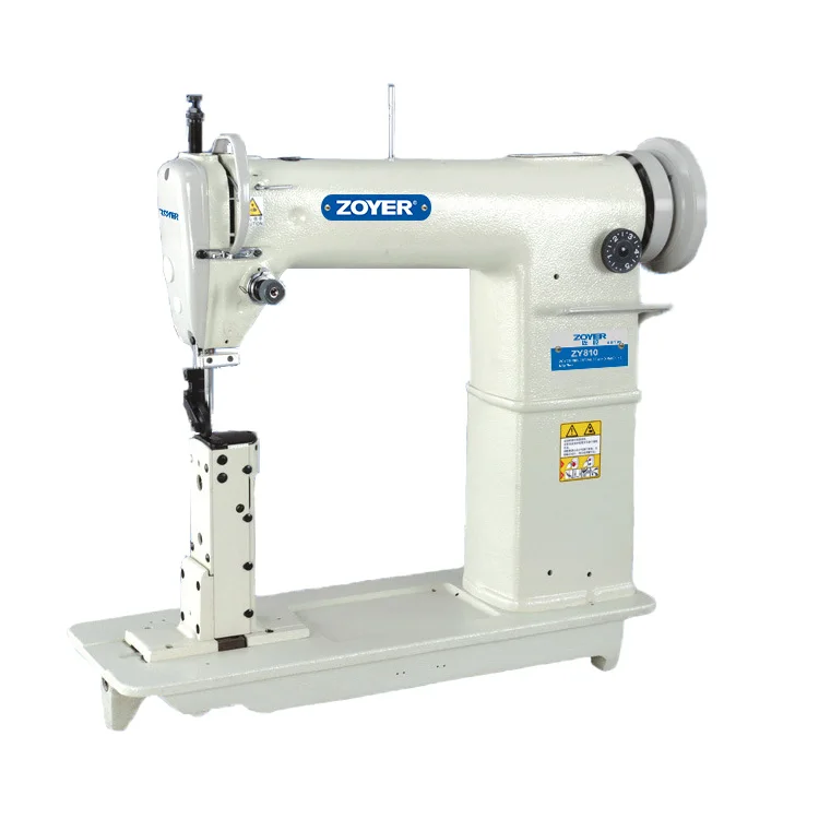 ZY810 Zoyer Manul Slide Type Thread Post-Bed Industrial Leather Sewing Machine with type presser and normal presser foot