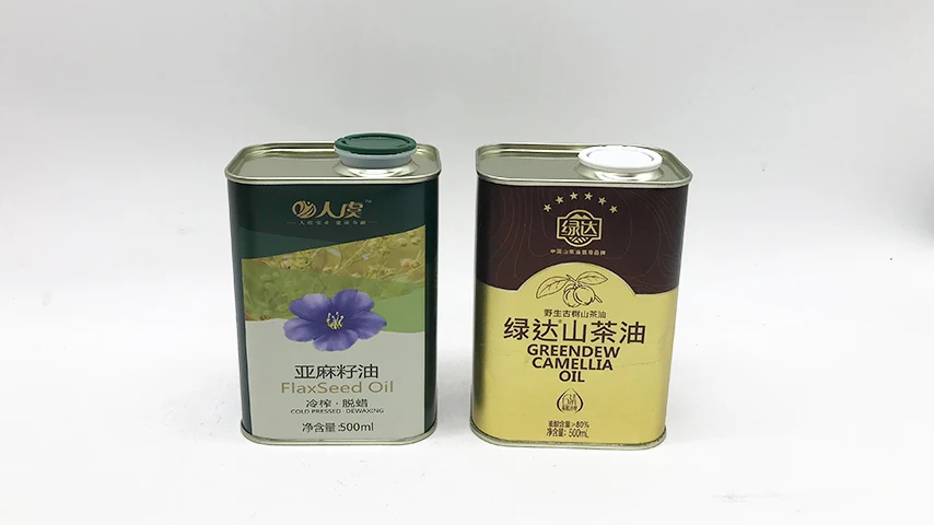 Empty Olive Oil Tin Can 500ml Popcorn Tin Wholesale