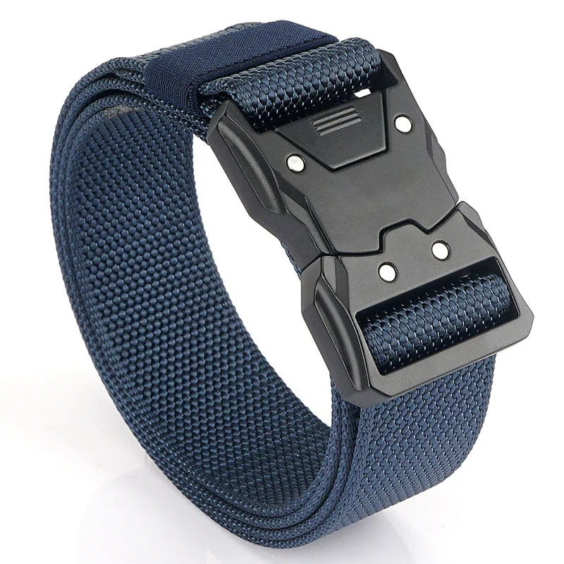 Custom logo new style Camouflage Canvas Tool Waist webbing Belt Men Nylon Alloy Buckle Combat Tactical Belt