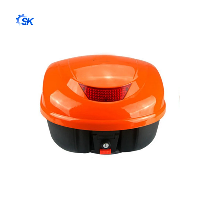 Hot-selling high-quality scooter electric car trunk yellow paint storage toolbox trunk quick release base