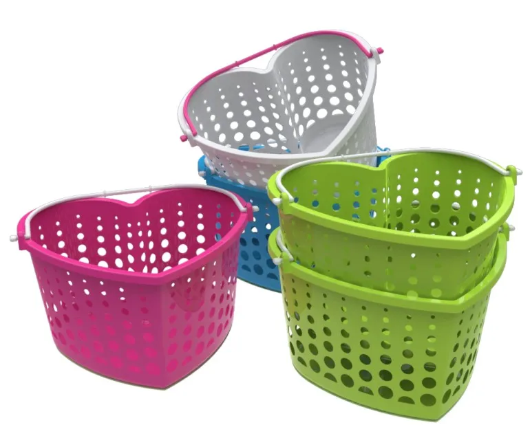 Hot Sale Fashion Popular Small Baskets Wholesale Cheap Plastic Storage Baskets With Handle