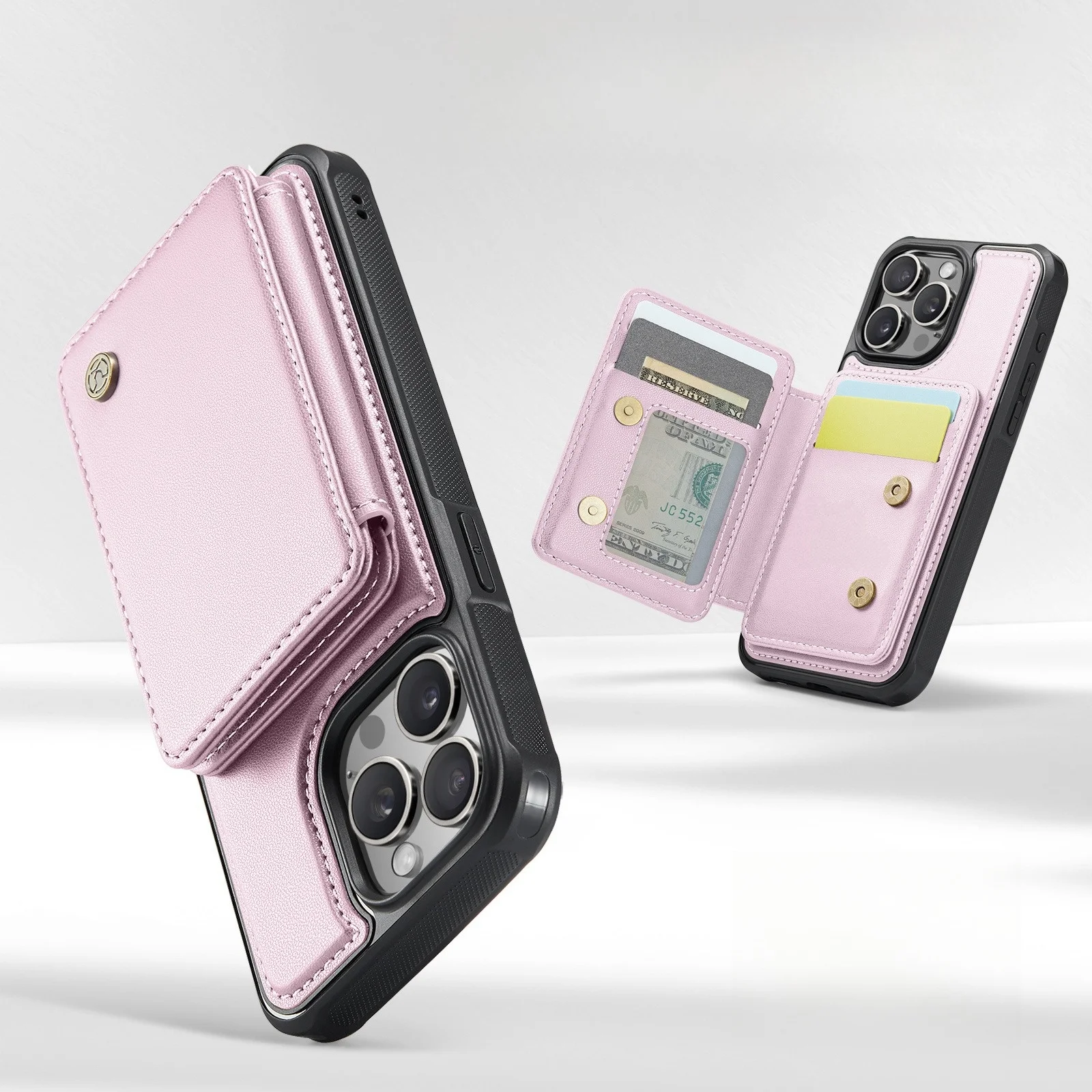 2 in 1 Magnetic Detachable Wallet Cover for iPhone 15 Mobile Phone Accessories for iPhone 15 Pro Max 14 13 12 11 Case