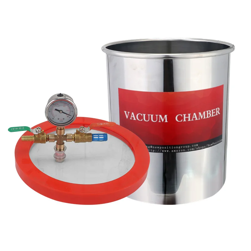 5Gallon 16L Stainless Steel Vacuum Chamber degassing with Vacuum Pump
