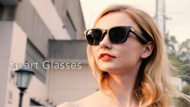 Smart Sunglass Lenience Optics Framework Magnetism Charging UV Radiation Microphone Safety Glasses Headset Party AI Glasses