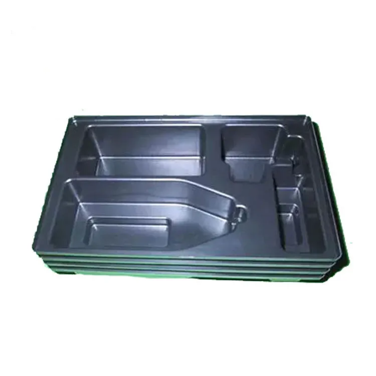 BST thermoforming  tray factory custom trimming tray with logo wholesale rectangular plastic tray