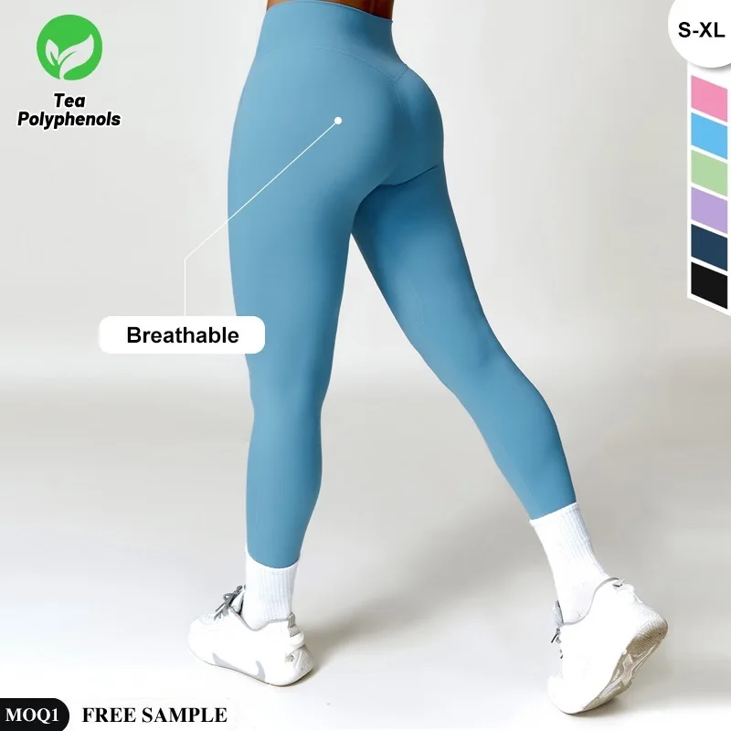 Custom Scrunch Yoga Leggings High Waist Seamless Sport Gym Set Clothing for Women Active Wear Workout Clothes Fitness Sportswear