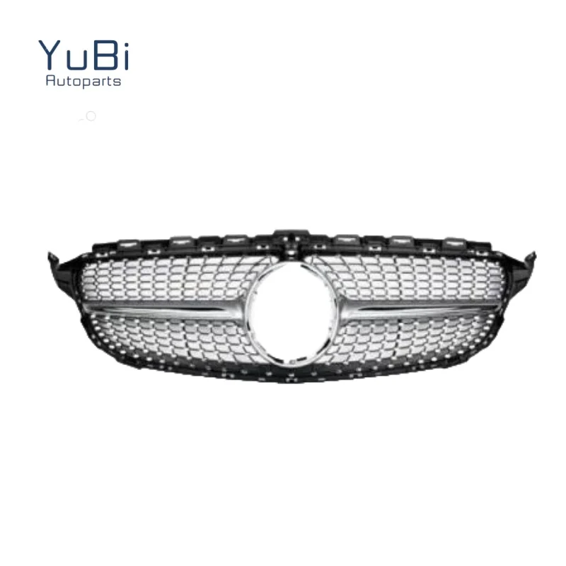 Grille  - DIAMOND    SILVER   WITH   CAMERA   for  Benz   W205 C - class  2019-IN  year