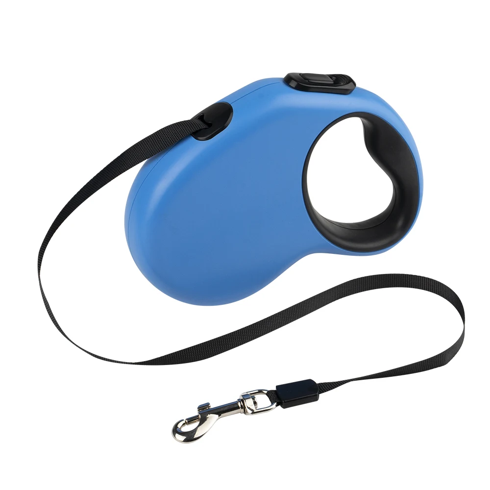 New Style One Click Outdoor Training Walking Flexi Adjustable Automatic Extendable Pet Dog Retractable Traction Lead Rope Leash