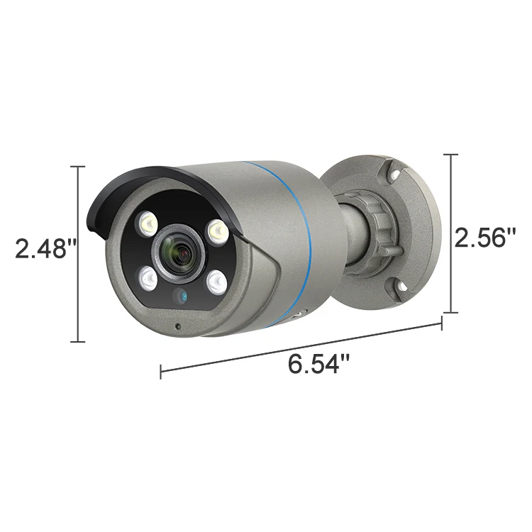  Профессиональная 2-мегапиксельная HD P2P NVR POE Kit 1080P AI двухсторонняя аудио камера распознавание лица система