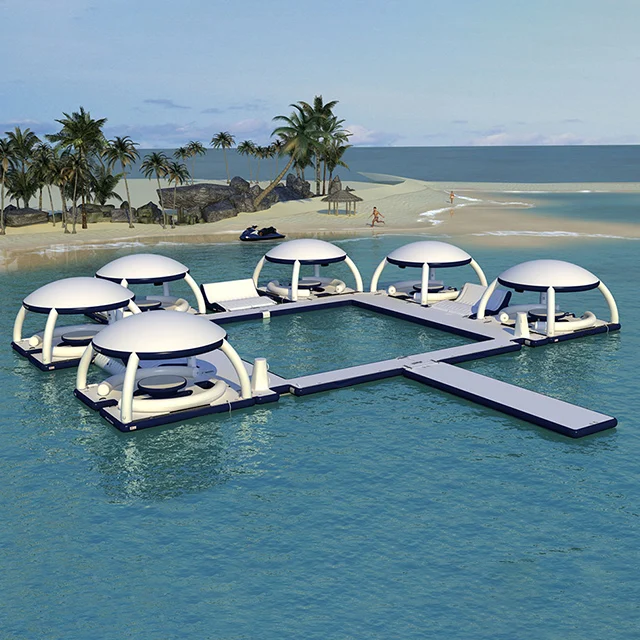 Floating Pontoon inflatable water bar counter
