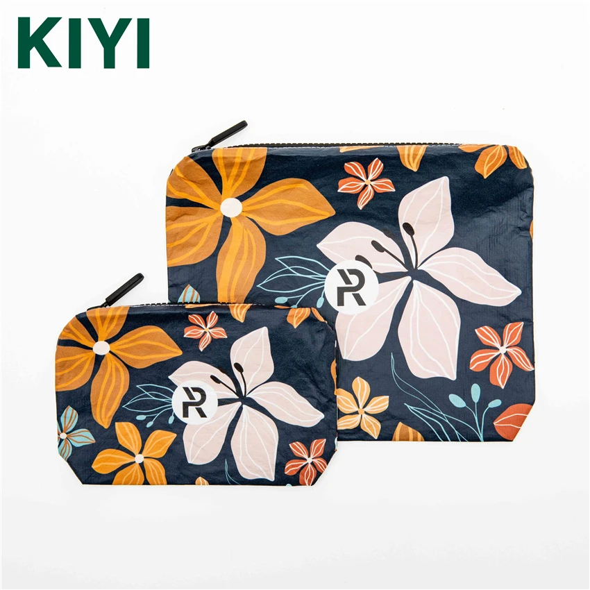 New Material Custom Logo Waterproof Cosmetic Dupont Tyvek Paper Pouch