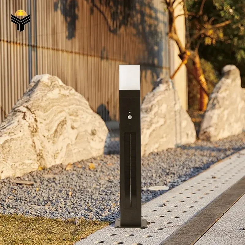 Human sensor solar light garden lamp for walkway lawn backyard outdoor waterproof lawn light garden courtyard villa park