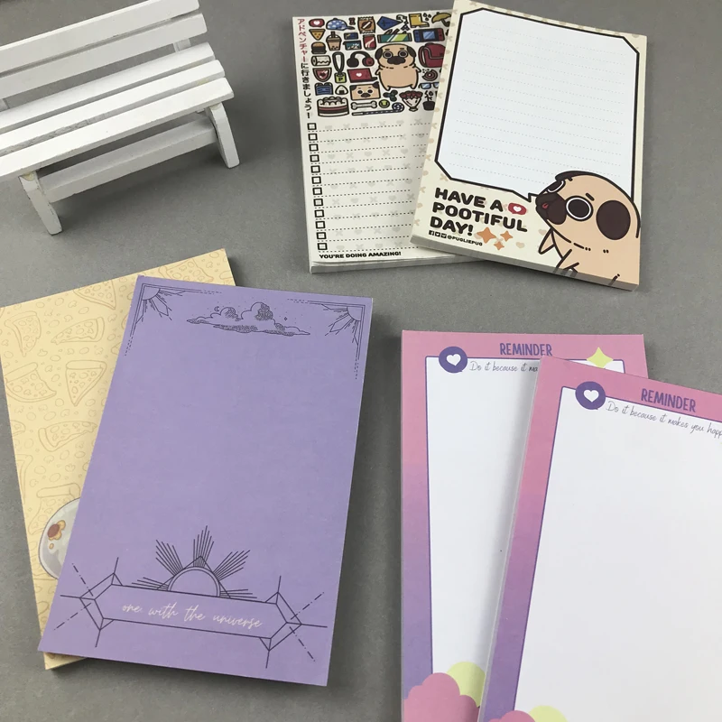 kawaii stationery Sticky Notes custom tear off notepad office supplies note pad stick notes Memo Pad