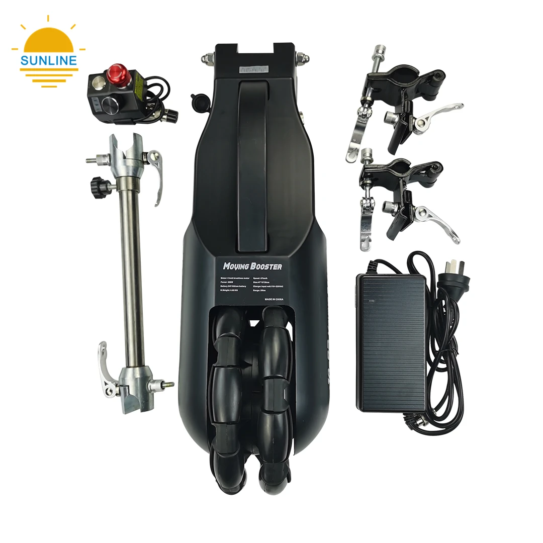 Moving booster for wheelchair