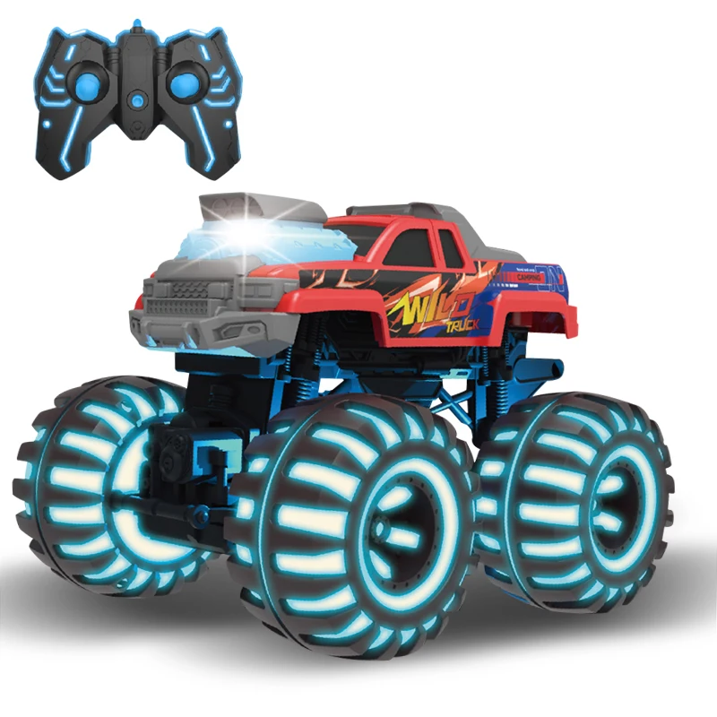 Big remote control 5 channel toys model stunt car 2.4g 1:12 that light up for boys