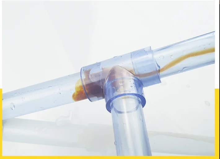 Transparent UPVC pipe fittings, transparent UPVC Tee  DN15-DN200