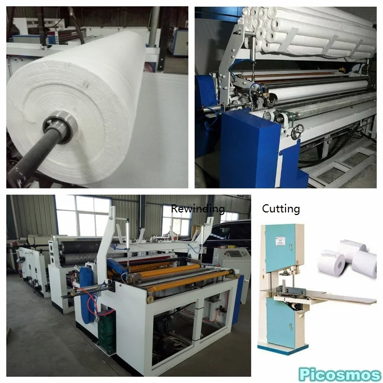 Best selling facial tissue napkin making machine toilet paper slitter rewinder machine paper roll cutting machine