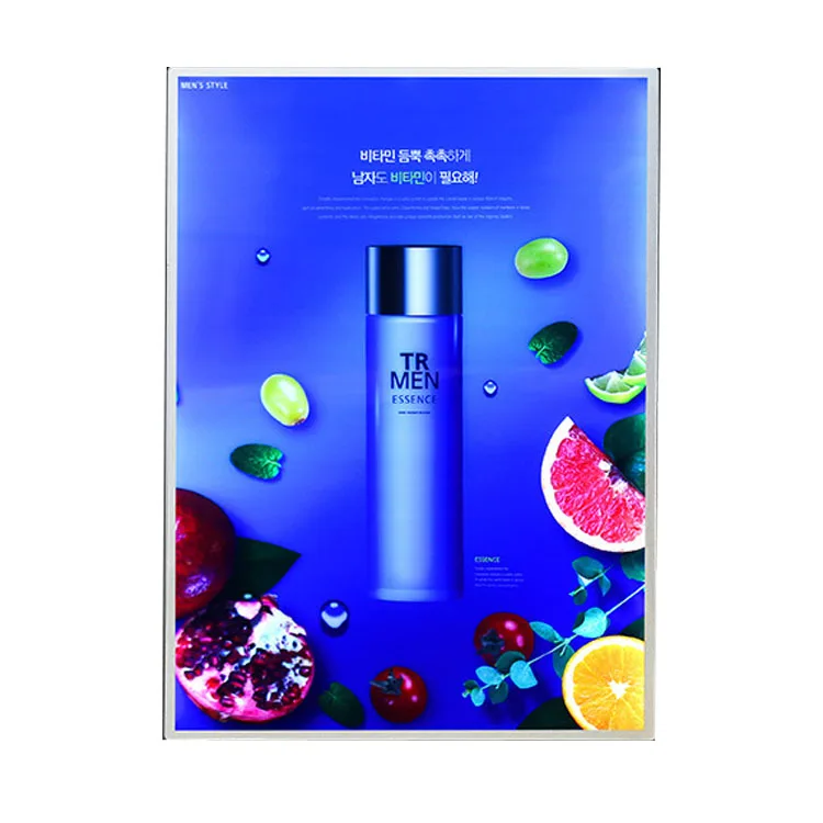 Slim Led Light Poster Advertising Light Box  sign For Restaurant Cinema gas station  led poster frame led slim light box