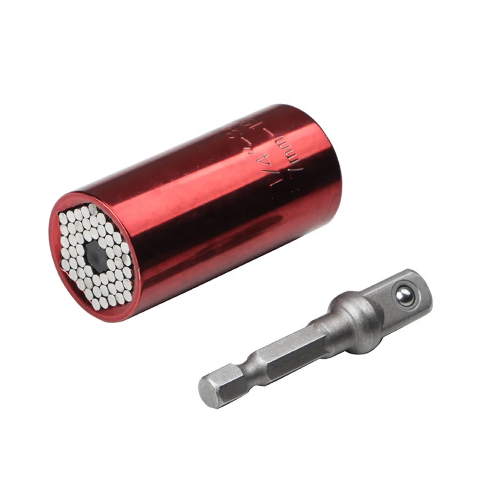 Universal Socket Adjustable 7-19mm Torque Ratchet Socket Wrench Set Spanner Multi-Function Hand Tool Set