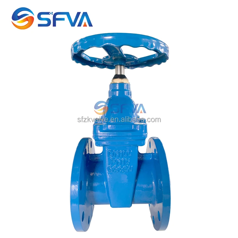 Китайский чугунный затвор с двойным фланцем 100 мм, 8 дюймов, SFVA