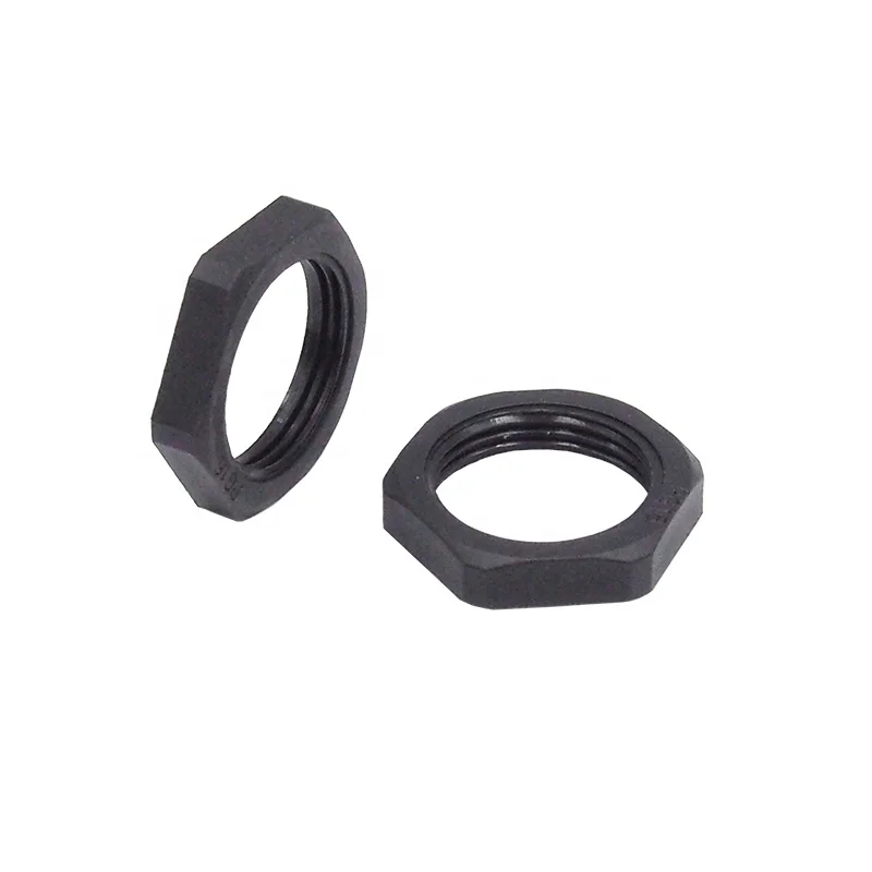 Factory Hexagonal fastener Flange Series Nylon plastic Lock Nut